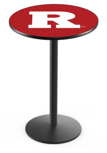 Rutgers Scarlet Knights Black Round Base Pub Table