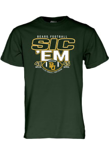 Blue 84 Baylor Bears Green Football Football Beat SMU Score Short Sleeve T Shirt