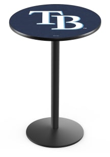 Tampa Bay Rays Black Round Base Pub Table