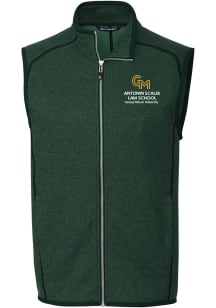 Cutter and Buck George Mason University Mens Green Mainsail Sleeveless Jacket