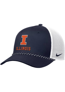 Nike Illinois Fighting Illini Rise Rope Trucker Adjustable Hat - Navy Blue