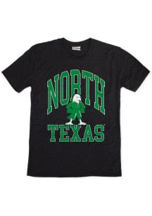 North Texas Mean Green Black Arch Name Mascot Short Sleeve Fashion T Shirt