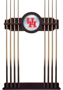 Houston Cougars Solid Wood Cue Rack Pool Table