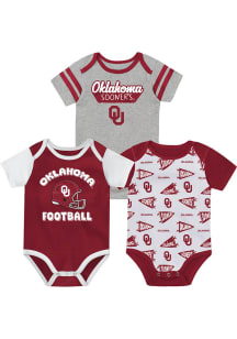 Oklahoma Sooners Baby Crimson NB Football Star Player One Piece