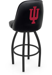 Indiana Hoosiers Padded Swivel Pub Stool - Black