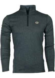 Greyson Green Bay Packers Mens Black Tate Long Sleeve Qtr Zip Pullover