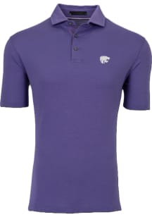 Greyson K-State Wildcats Mens Purple Omaha Short Sleeve Fashion Polo