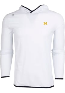 Greyson Michigan Wolverines Mens White Colorado Long Sleeve Hoodie
