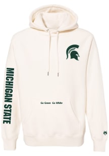Greyson Michigan State Spartans Mens White Fireside Custom Long Sleeve Hoodie