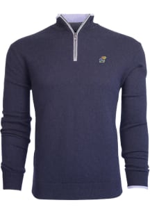Greyson Kansas Jayhawks Mens Navy Blue Sebonack Long Sleeve Qtr Zip Pullover