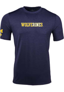 Greyson Michigan Wolverines Blue Guide Design Short Sleeve T Shirt