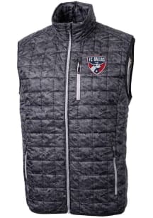 Cutter and Buck FC Dallas Mens Black Rainier PrimaLoft Printed Sleeveless Jacket