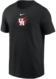 Nike Houston Cougars Black Claw Logo Short Sleeve T Shirt