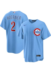 Nico Hoerner Chicago Cubs Mens Replica Alt Jersey - Light Blue