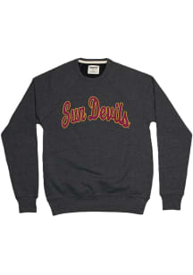 Homefield Arizona State Sun Devils Mens Black Script Long Sleeve Fashion Sweatshirt