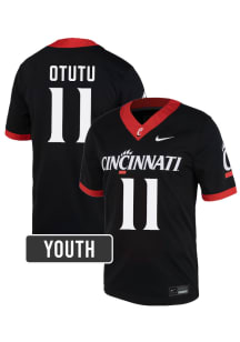 Chidera Otutu Cincinnati Bearcats Youth Black Nike NIL Name And Number Football Jersey