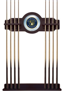Milwaukee Brewers Solid Wood Cue Rack Pool Table Accessories