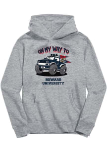 Vive La Fete Howard Bison Toddler Grey On My Way Long Sleeve Hooded Sweatshirt