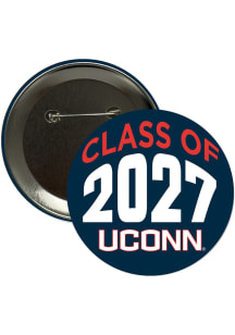 UConn Huskies 3" Class of 2027 Button - Navy Blue