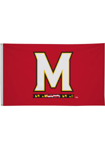 Maryland Terrapins 3' x 5' Silk Screen Grommet Flag - Red