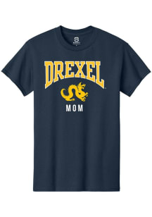 Summit Sportswear Drexel Dragons Navy Blue Mom Short Sleeve T Shirt