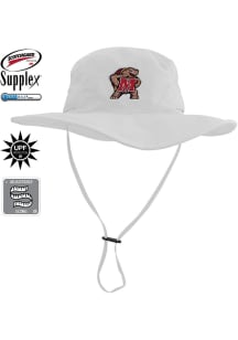LogoFit Maryland Terrapins White Boonie Bucket Mens Bucket Hat