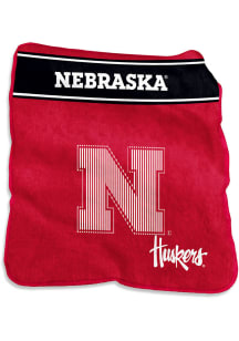 Nebraska Cornhuskers Masked 60x80 Raschel Throw Blanket - Red