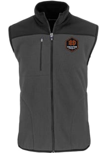 Cutter and Buck Houston Dynamo Mens Graphite Cascade Sherpa Sleeveless Jacket