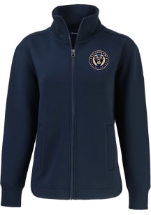 Cutter and Buck Philadelphia Union Womens Navy Blue Roam Light Weight Jacket