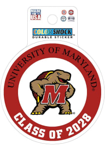 Maryland Terrapins Class of 2028 Durable Stickers - Red