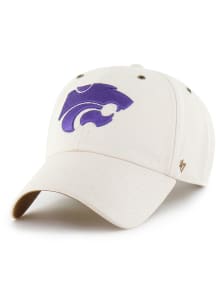 47 K-State Wildcats Carhartt Undyed Clean Up Adjustable Hat - White