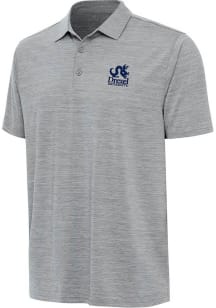 Antigua Drexel Dragons Mens Grey Academic Layout Short Sleeve Polo