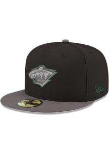 New Era Minnesota Wild Mens Black Color Pop 59FIFTY Fitted Hat