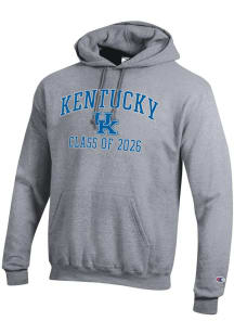 Champion Kentucky Wildcats Mens Grey Font Class of 2026 Powerblend Long Sleeve Hoodie