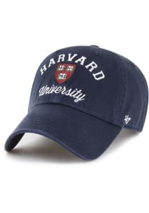 47 Harvard Crimson Archway Clean Up Adjustable Hat - Blue-Navy