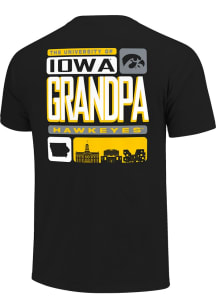Iowa Hawkeyes Black Grandpa Tiles Short Sleeve T Shirt