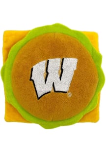 Wisconsin Badgers Hamburger Pet Toy