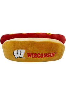 Wisconsin Badgers Hot Dog Pet Toy