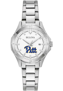 Bulova Pitt Panthers Sport Stainless Steel Womens Watch