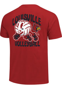 Louisville Cardinals Red Volleyball Short Sleeve T Shirt