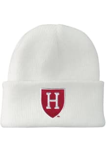 LogoFit Harvard Crimson North Pole Baby Knit Hat - White