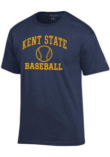 Champion Kent State Golden Flashes Navy Blue Baseball Icon Jersey Short Sleeve T Shirt