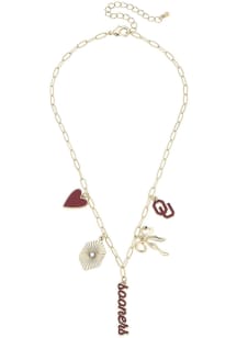Oklahoma Sooners Paperclip Charm Necklace