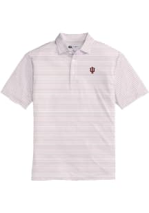 Onward Reserve Indiana Hoosiers Mens Crimson Tour Stripe Short Sleeve Fashion Polo