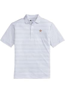 Onward Reserve Houston Astros Mens Navy Blue Tour Stripe Short Sleeve Fashion Polo