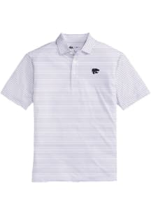 Onward Reserve K-State Wildcats Mens Purple Tour Stripe Short Sleeve Fashion Polo