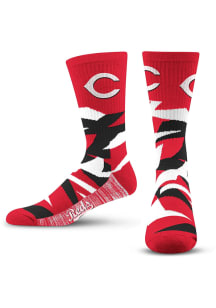 Cincinnati Reds Shattered Camo Mens Crew Socks