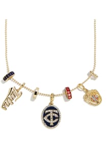 BaubleBar Minnesota Twins 5 Charm Womens Necklace