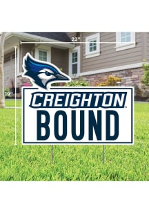 Creighton Bluejays School Bound Yard Sign - White