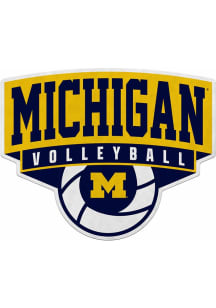 Michigan Wolverines Volleyball  Shape Cut Pennant - Navy Blue